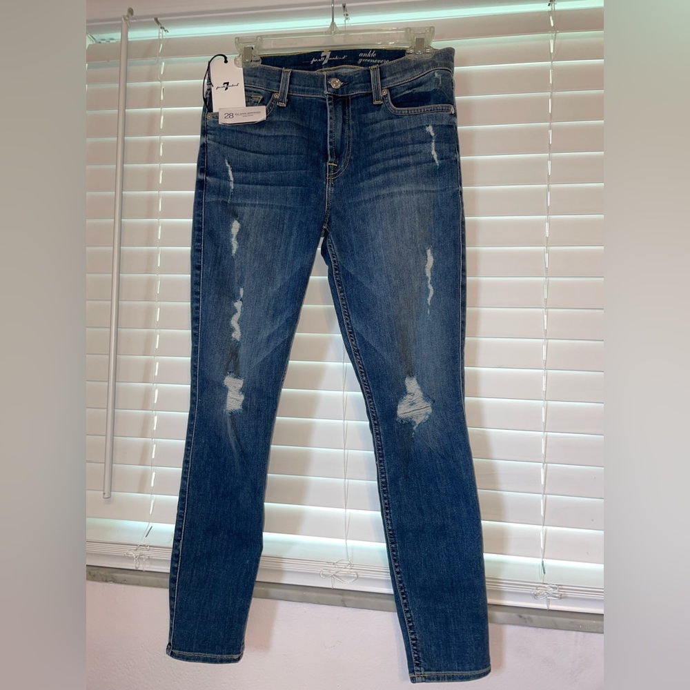 7 For All Mankind low rise jeans